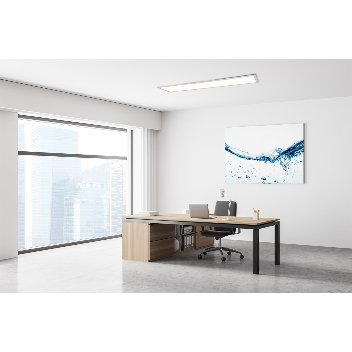 näve LED-Aufbaupanel Nicola weiß  119,5 x 25,5 cm Bild 10