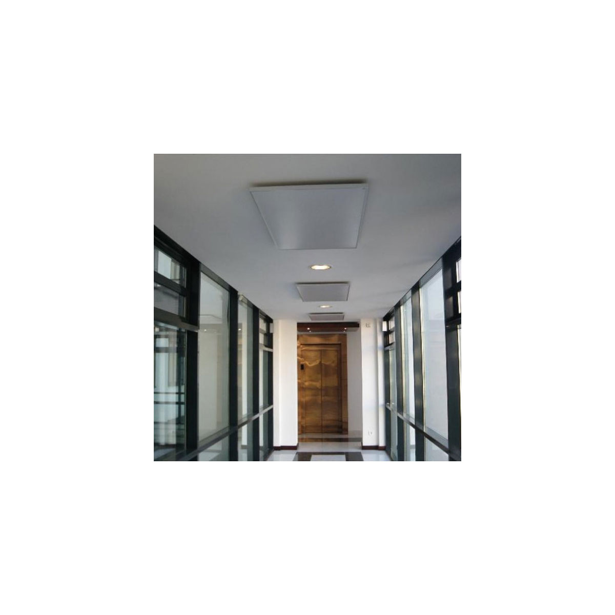 Ximax Infrarotheizung Aluminiumpaneel 600 x 900 mm 500 Watt Deckenmontage direkt Weiß