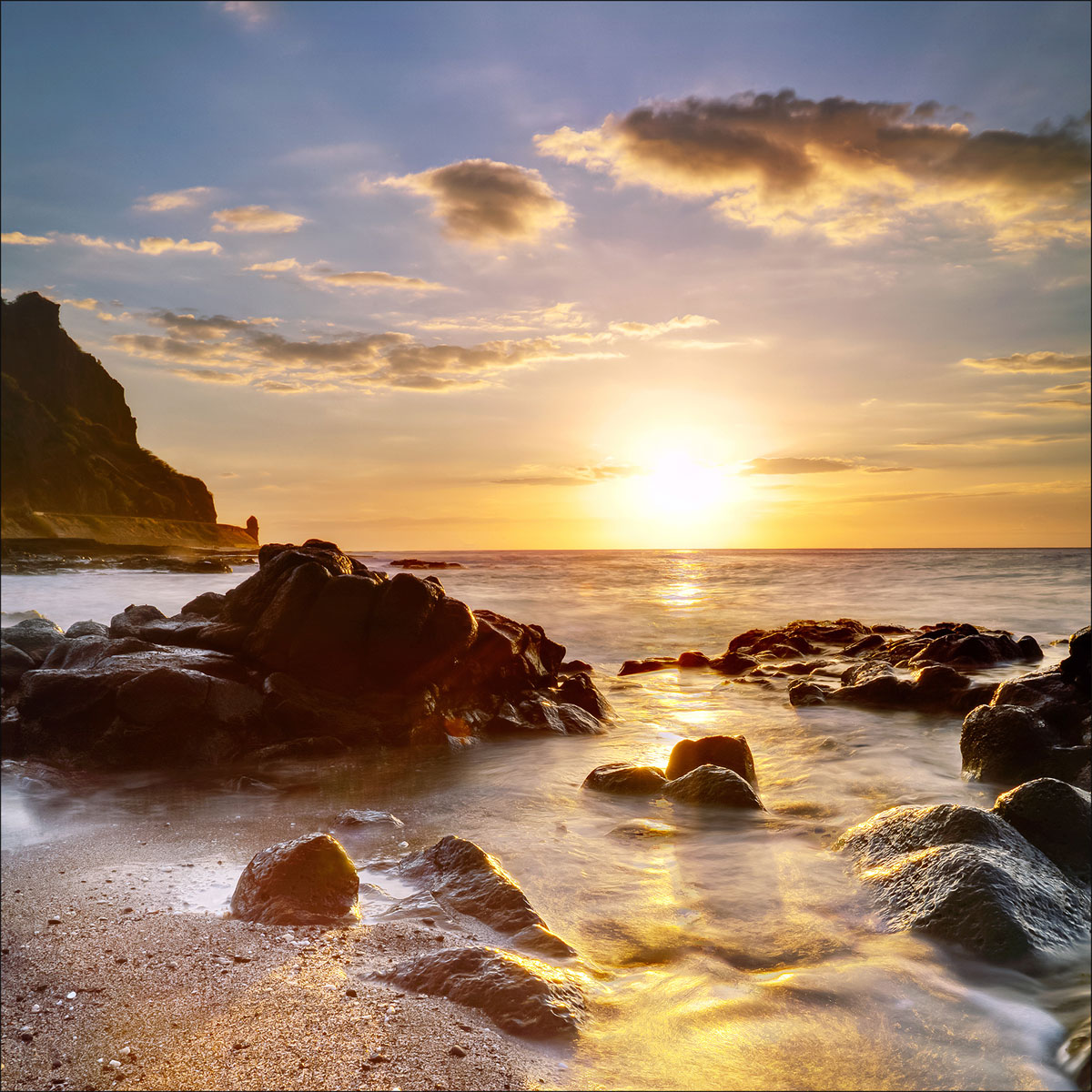 Glas-Art Island 20 x 20 Glasbild