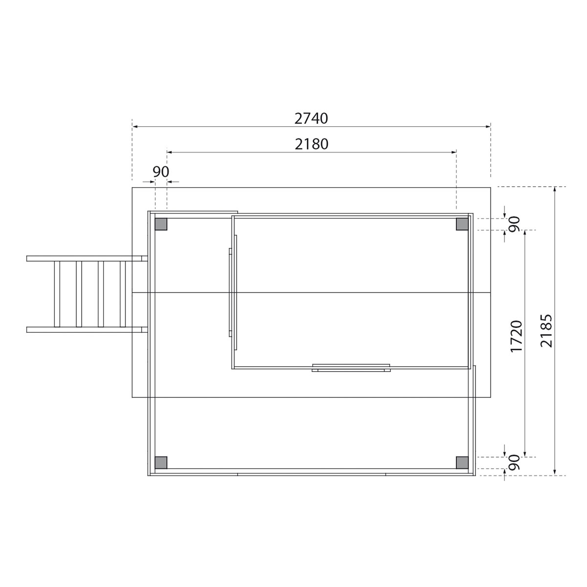 Karibu Stelzen Fidel naturbelassen ohne Rutsche Bild 5