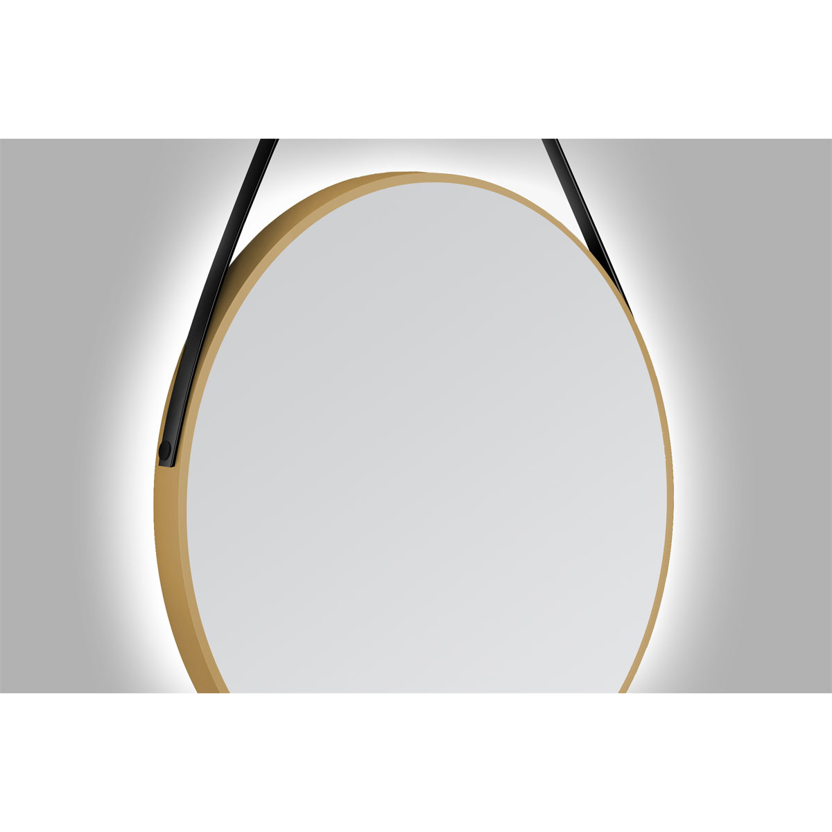 DSK  Design LED Lichtspiegel Silver Barbier Gold Dm 80 cm Bild 8