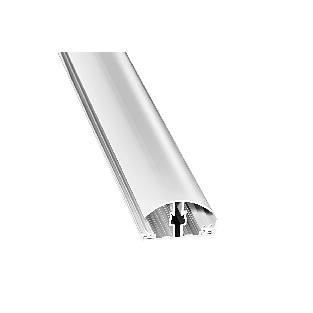 PVC Klemmprofil Mitte 2500 mm 10+16 mm PVC Klemmprofil Mitte 2500 mm 10+16 mm