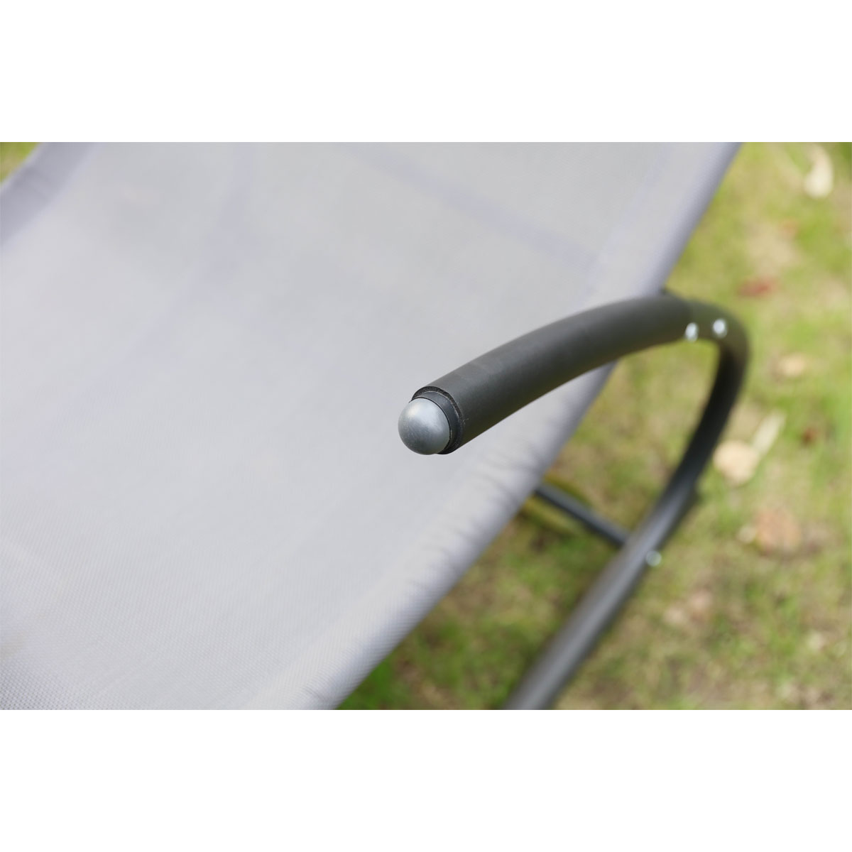 Chillroi  Schaukelgartenstuhl grau Gartenliege Liegestuhl Sonnenliege  Bild 7