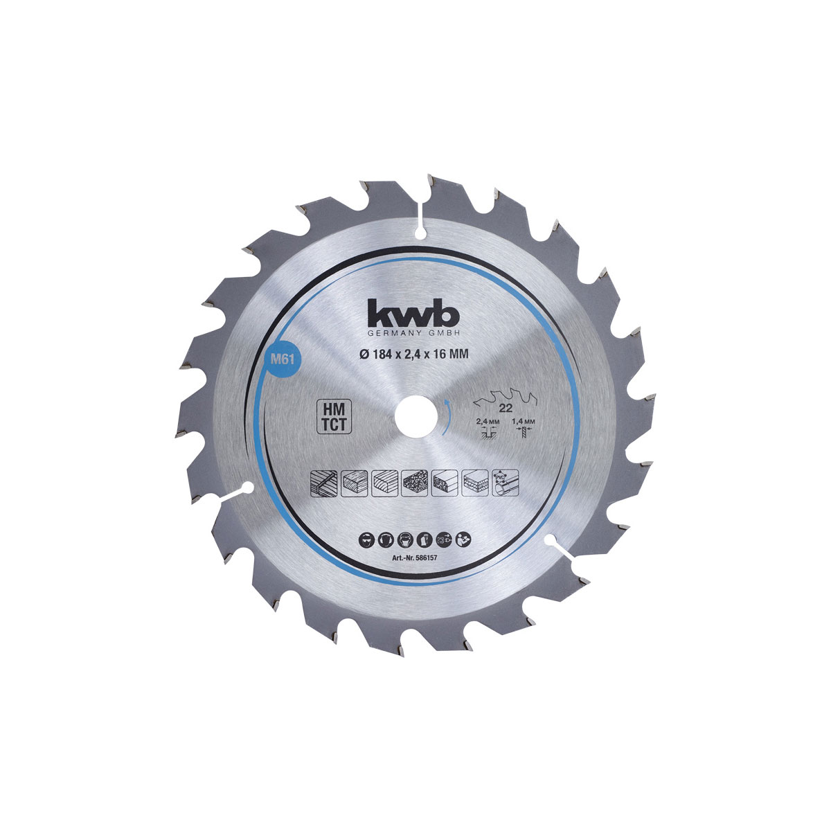 kwb  Spanplatten-Kreissägeblätter für Handkreissägen Durchmesser 184x16 mm