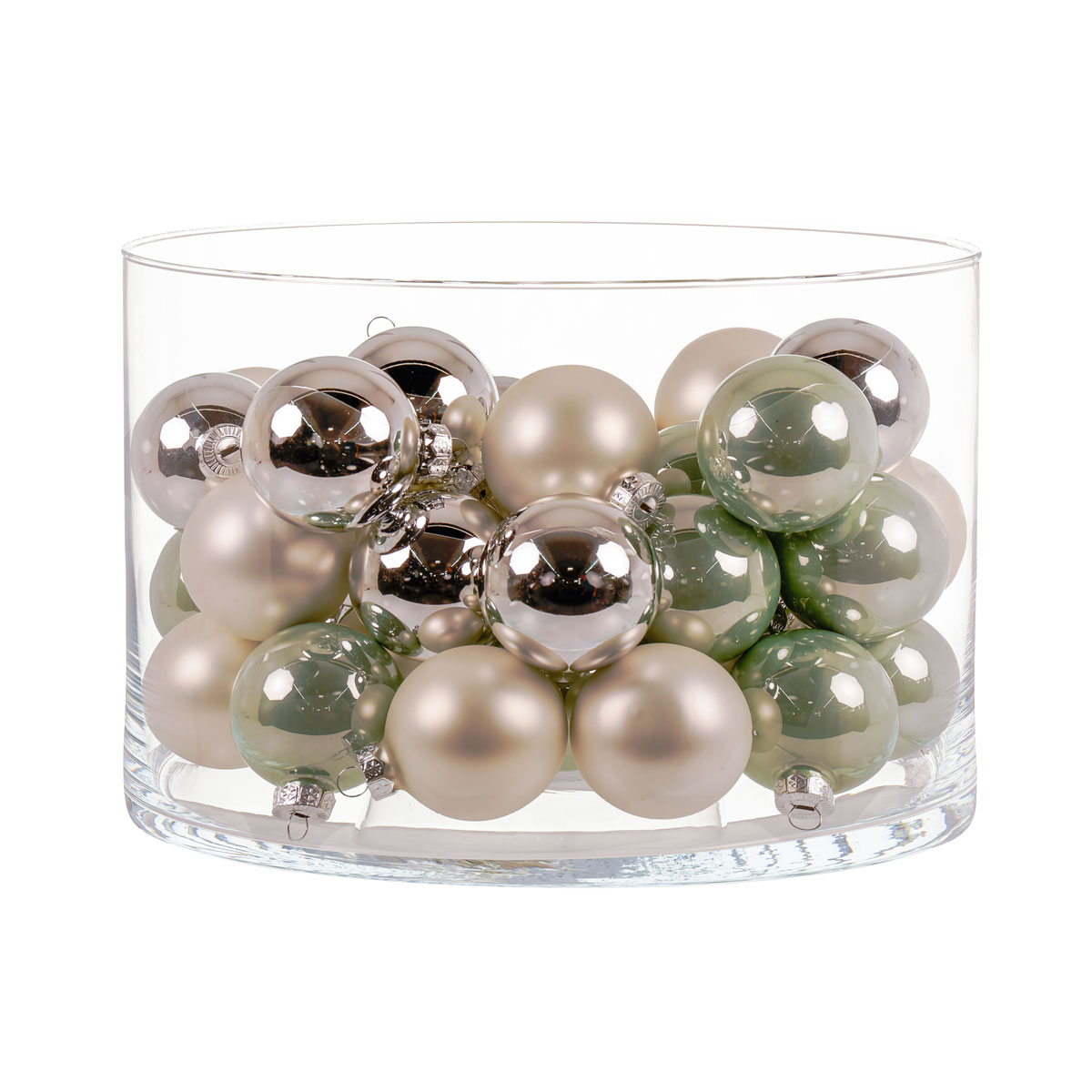 Ambientis Glaskugeln 4,5 cm salbei Mix