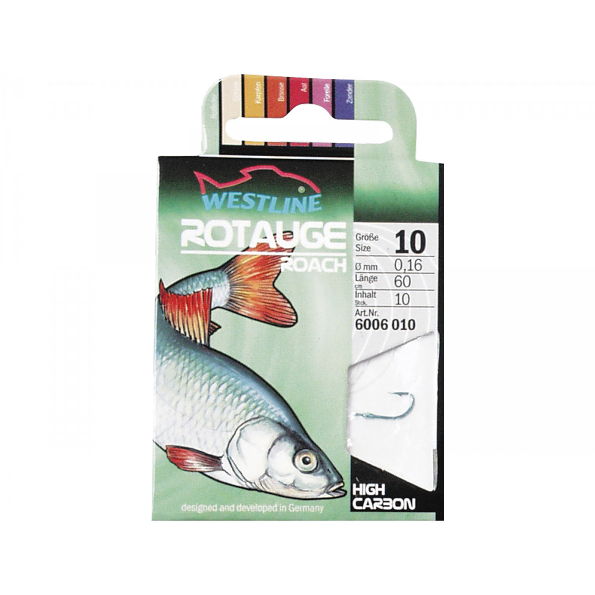 westline Rotaugenhaken geb Größe 12