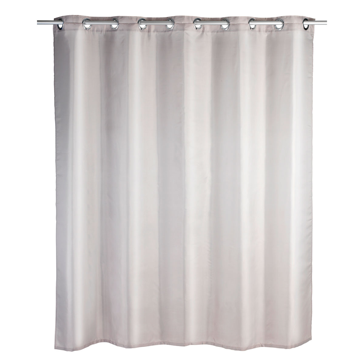 Wenko Duschvorhang Comfort Flex Taupe Textil Polyester 180 x 200 cm waschbar