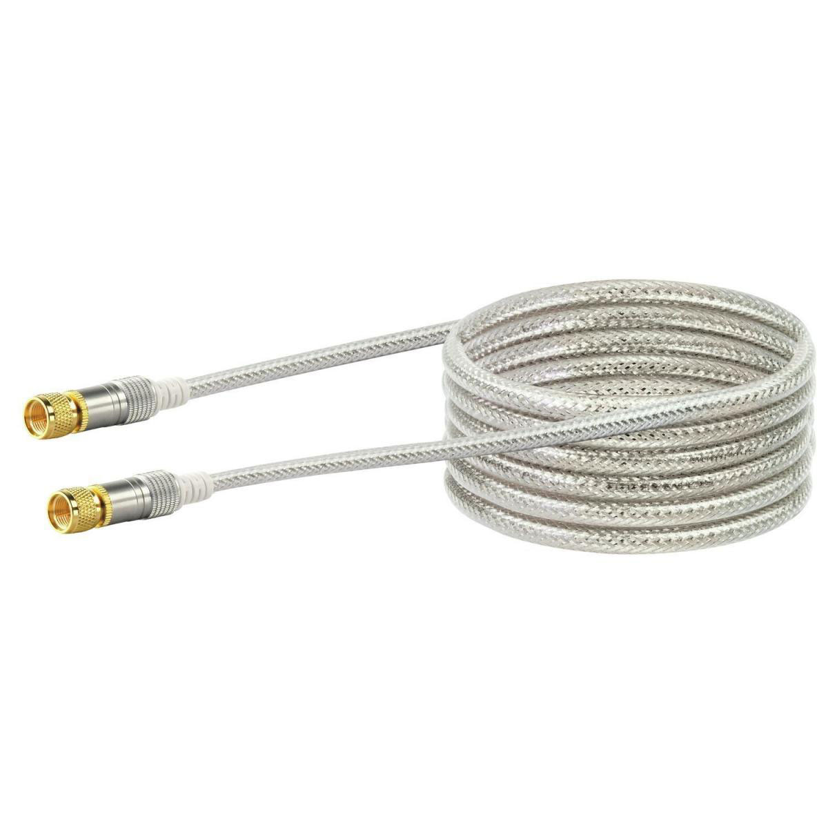 Schwaiger SAT-Antennenkabel 110 dB 3 m transparent-white