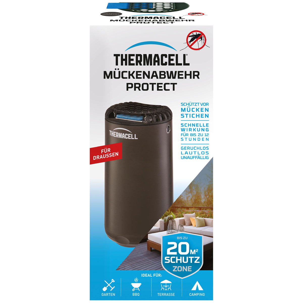 THERMACELL Mückenabwehr Protect graphit Bild 1