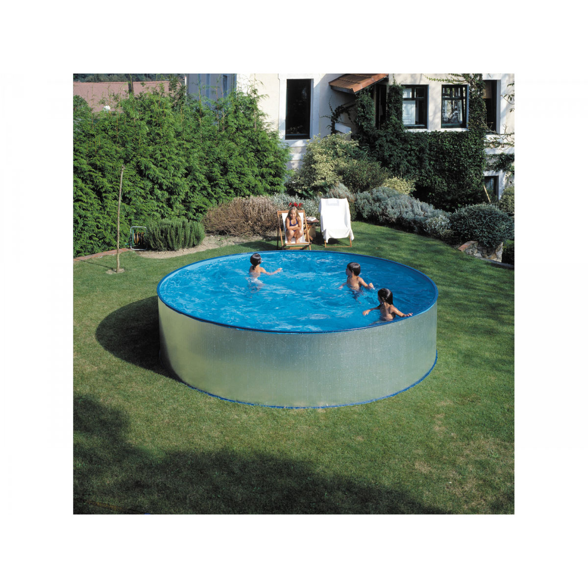 Stahlwandbecken Kit Durchmesser 350 cm Bild 1