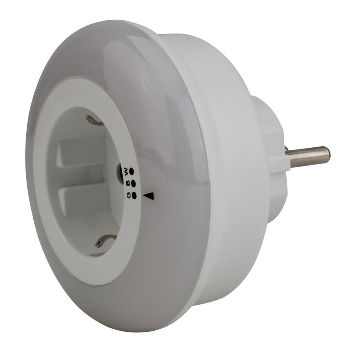 Unitec LED-Nachtlicht mit Steckdose weiß