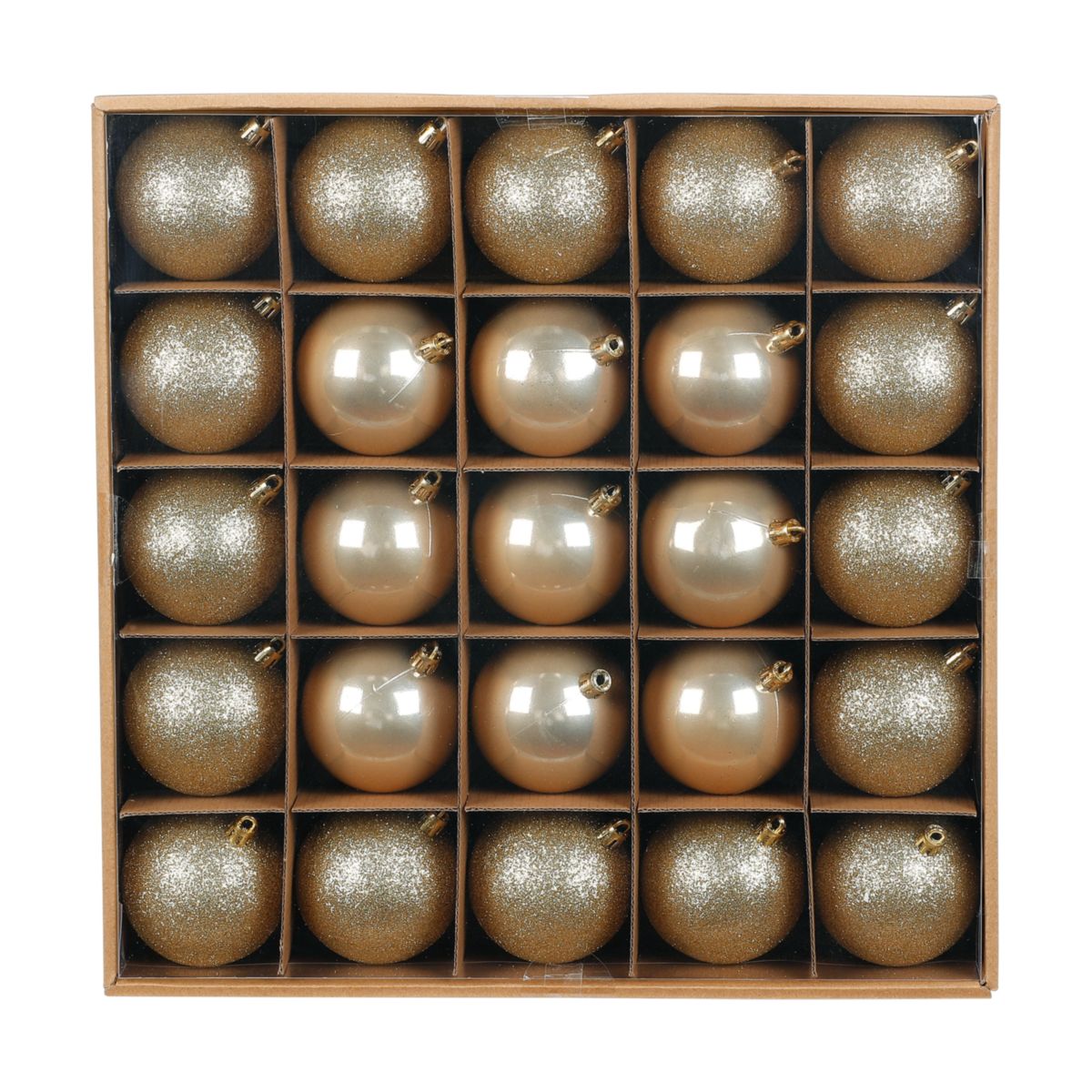 Kugelset 7cm Creamy Gold