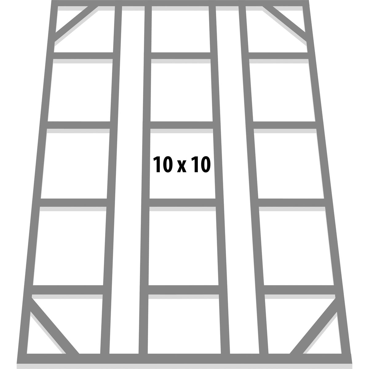 Globel Fundamentbodenrahmen 10 x 10m Globel Fundamentbodenrahmen 10 x 10m