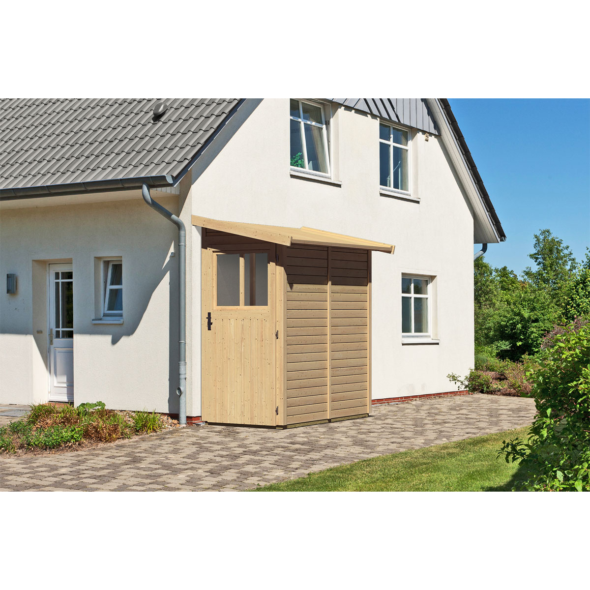 Karibu Gartenhaus Goerlitz naturbelassen Bild 2