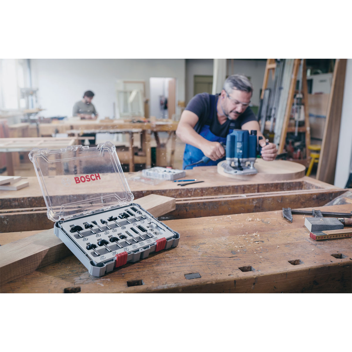 Bosch Professional  Rand- und Kantenfräse-Set GKF 12V 6-teilig Bild 3