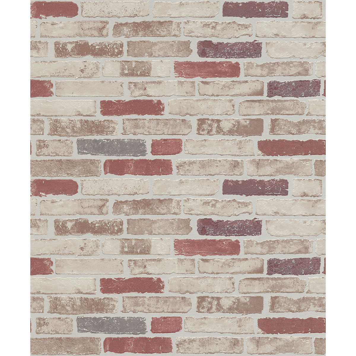 Vliestapete Stein 10,05 x 0,53 m rot Bild 1