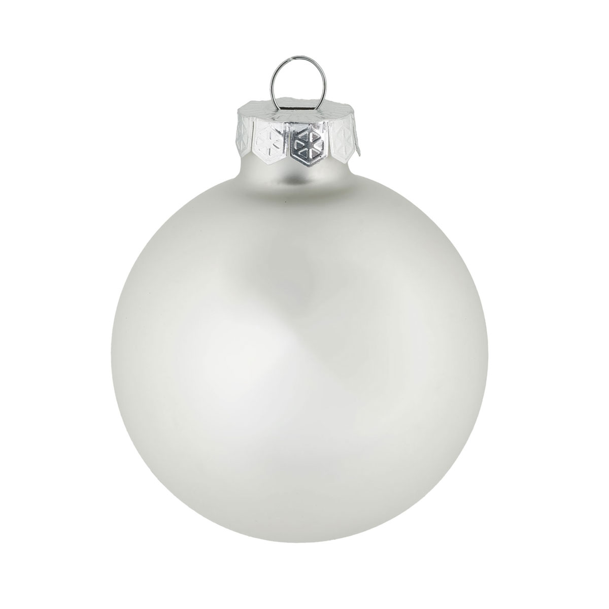 Ambientis Glaskugeln 6 cm silber weiß Mix Bild 5