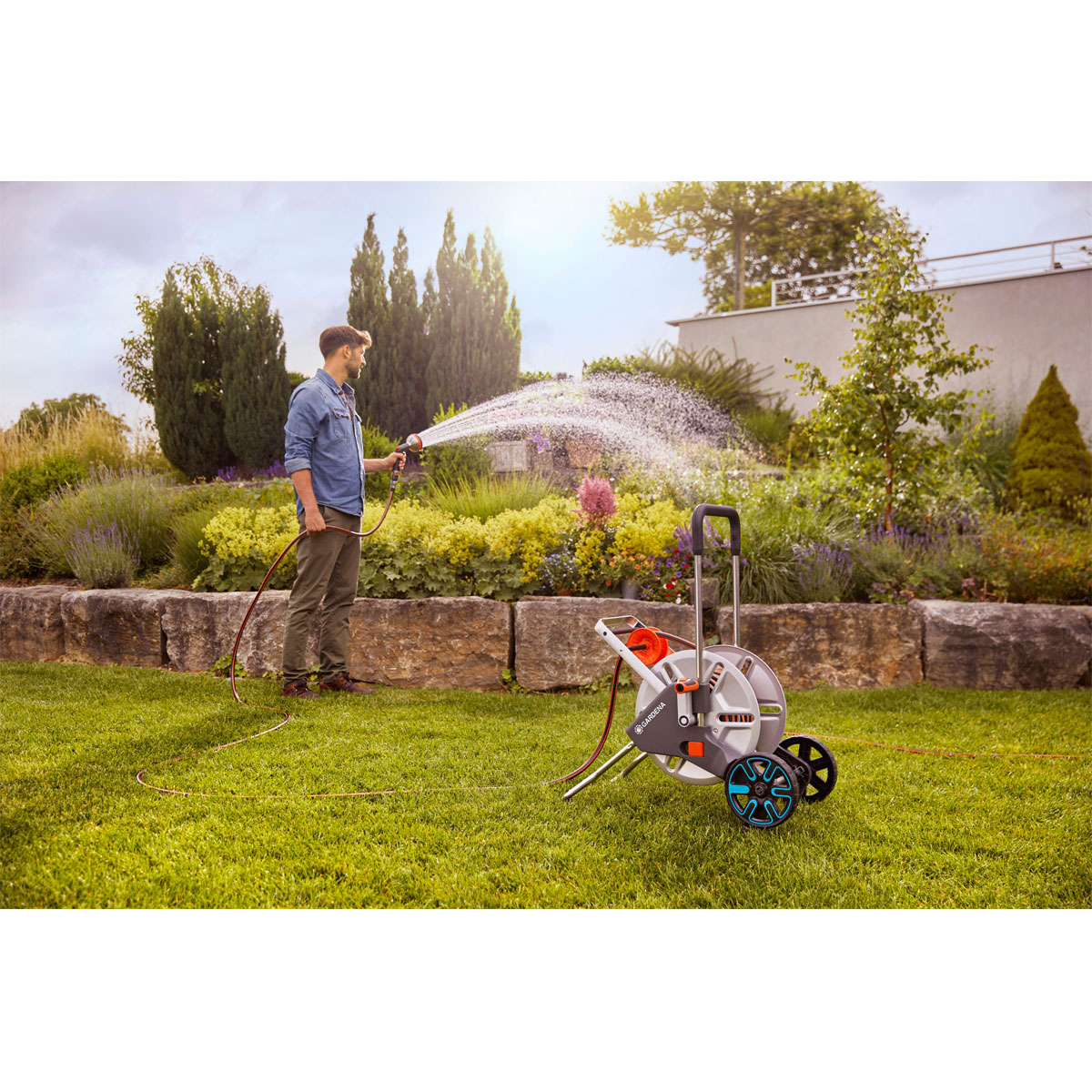 Gardena  Schlauchwagen AquaRoll L Easy Metall Bild 4