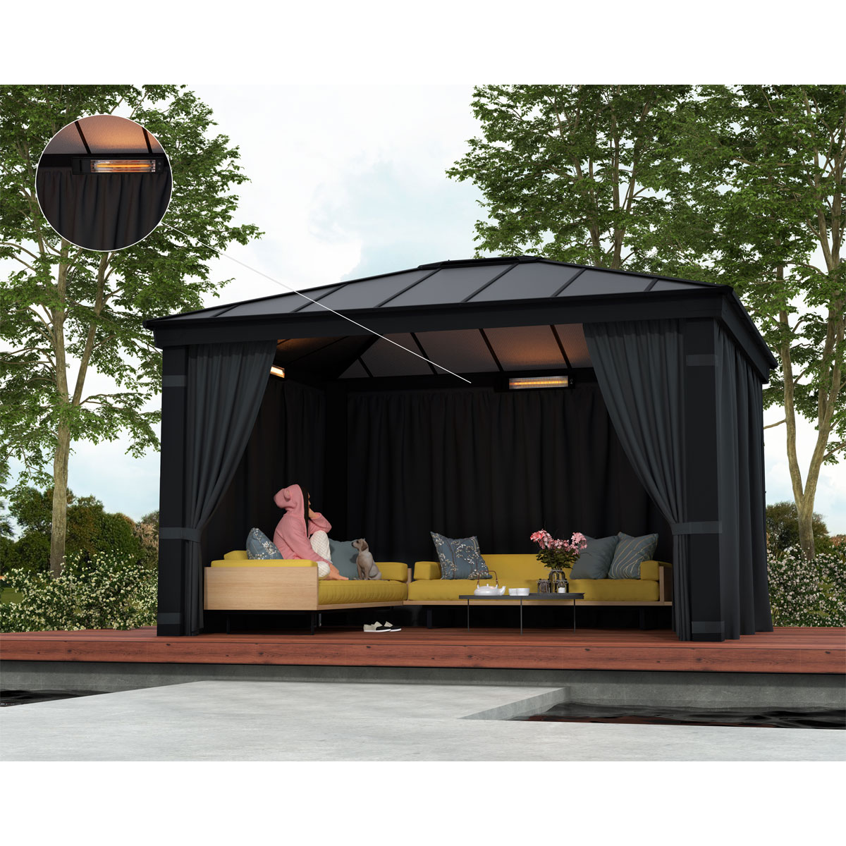 Palram Canopia Infrarot Heizstrahler 1800 EU Bild 2