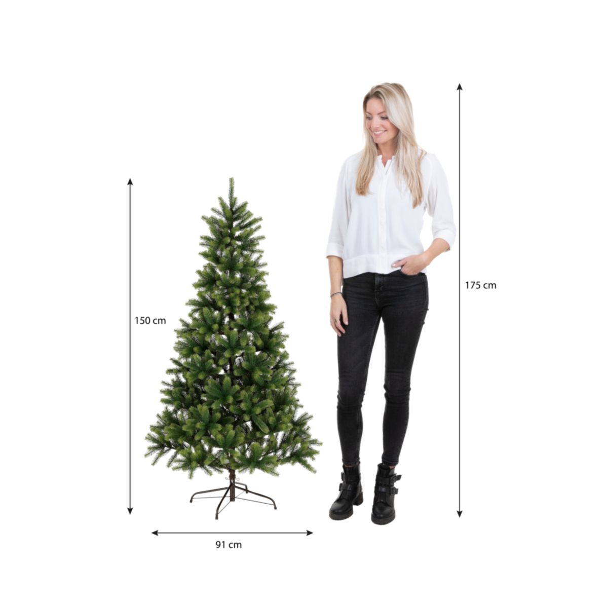 Nagoya Weihnachtsbaum grün 150x91 cm Bild 5