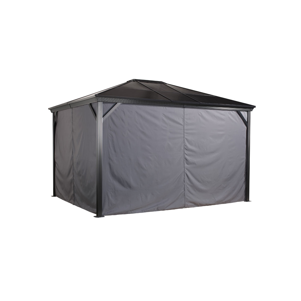 Sojag Vorhang-Set für Verona 1014 Dunkelgrau