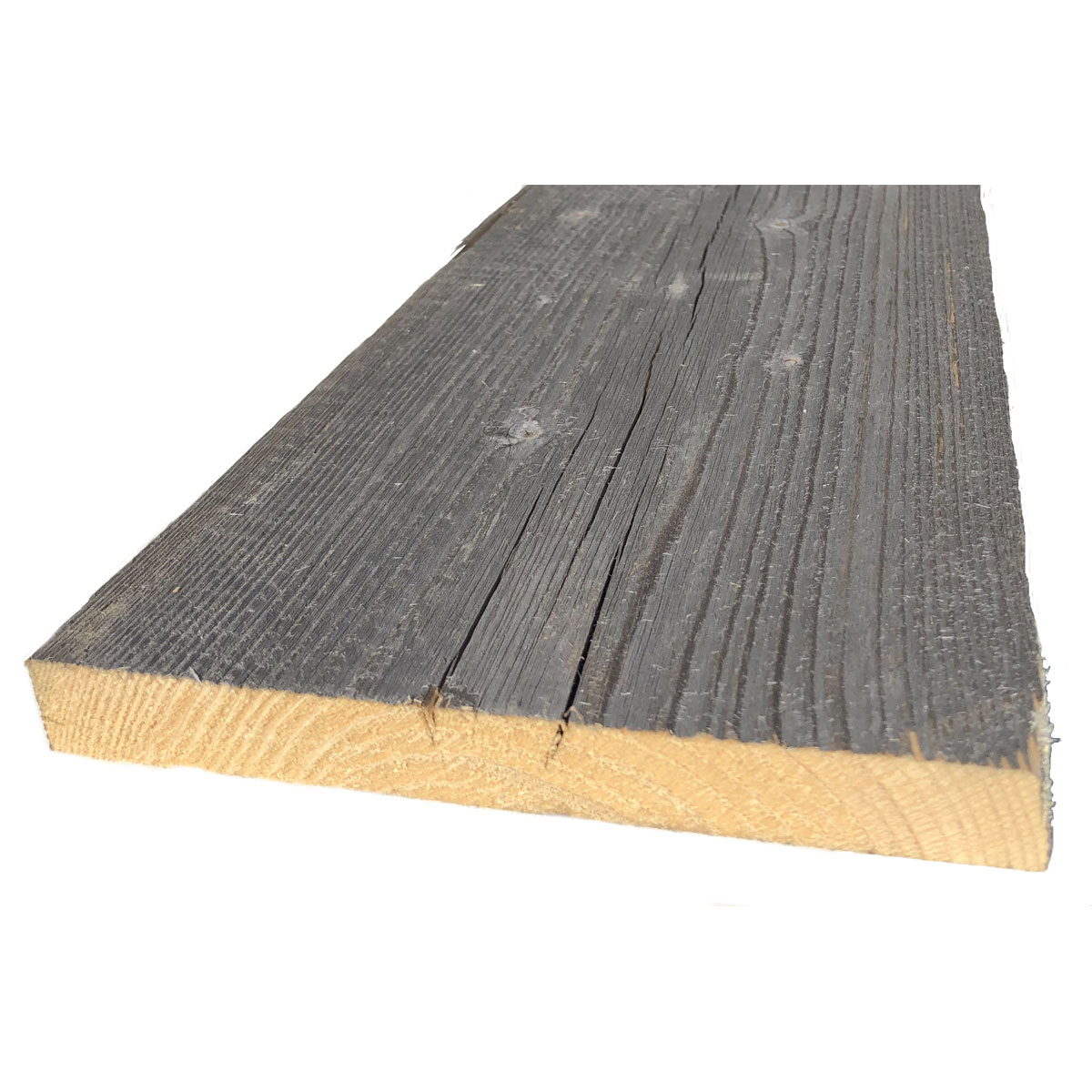 JÜRGENS  Altholz Brett sonnenverbrannt grau 1000 x 100-150 x 20 mm Bild 1