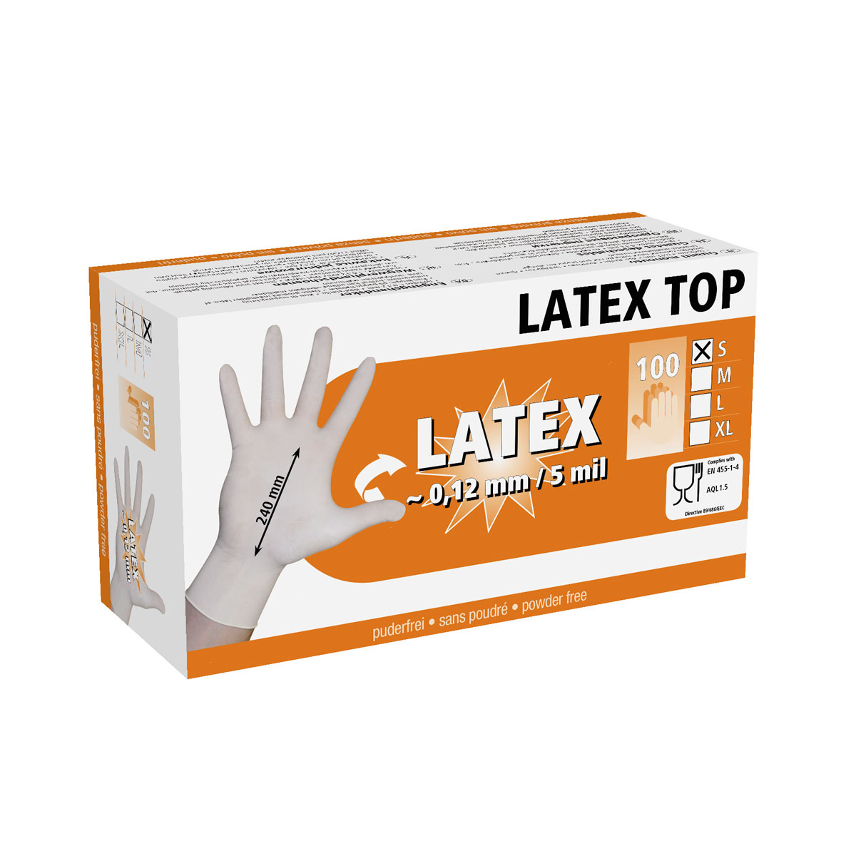 Einmalhandschuhe Latex Top Größe XL weiß 100 Stück
