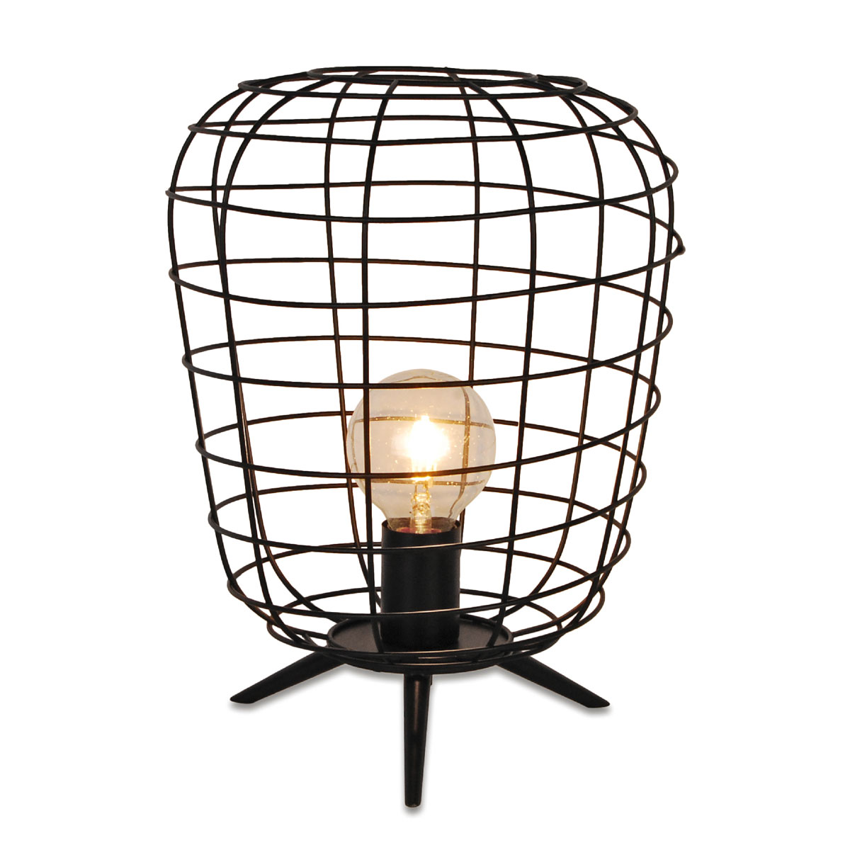 Flector Tischleuchte Faraday Metall Schwarz Bild 1