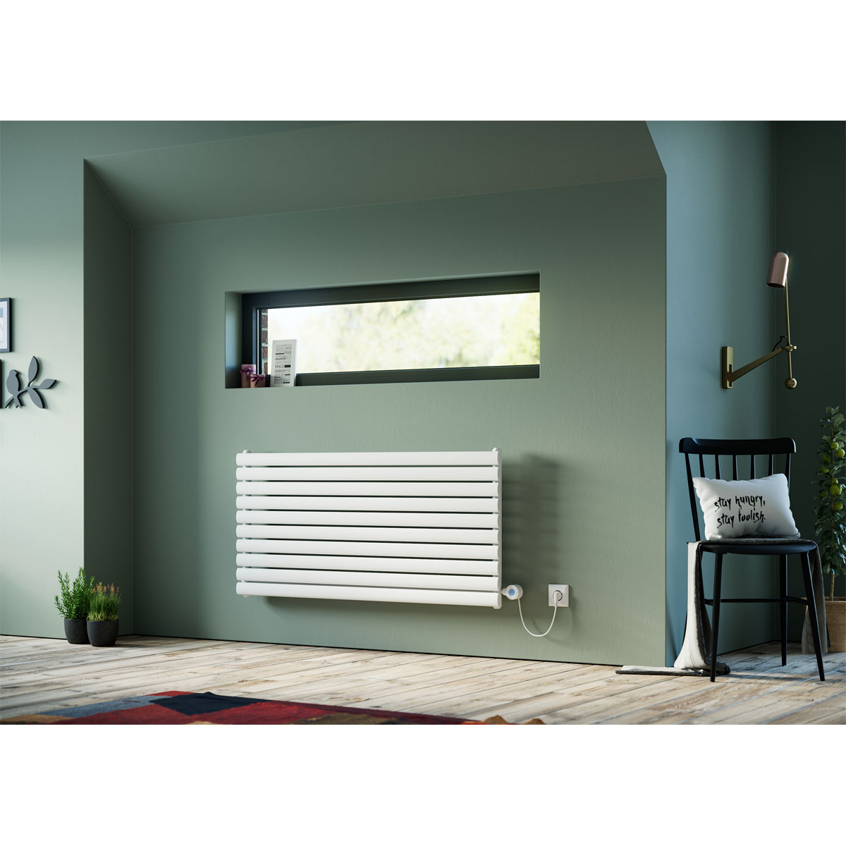 Ximax  Elektrischer Raumheizkörper Fortuna 584 x 900 mm 600 Watt Typ H1 Weiß