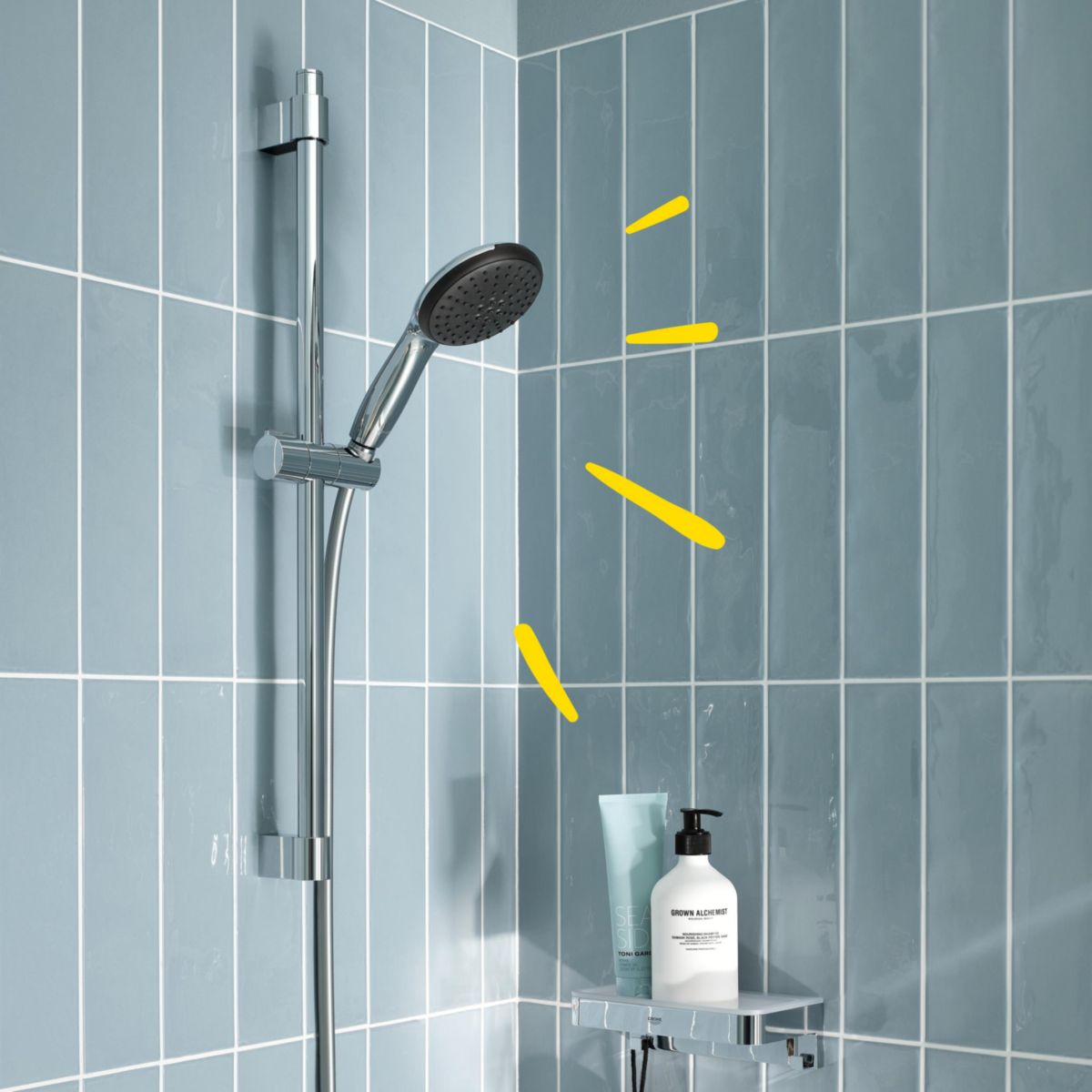Grohe Brause-Set Vitalio Start 110 chrom 1SFastFixation obere Konsole variabel Bild 3