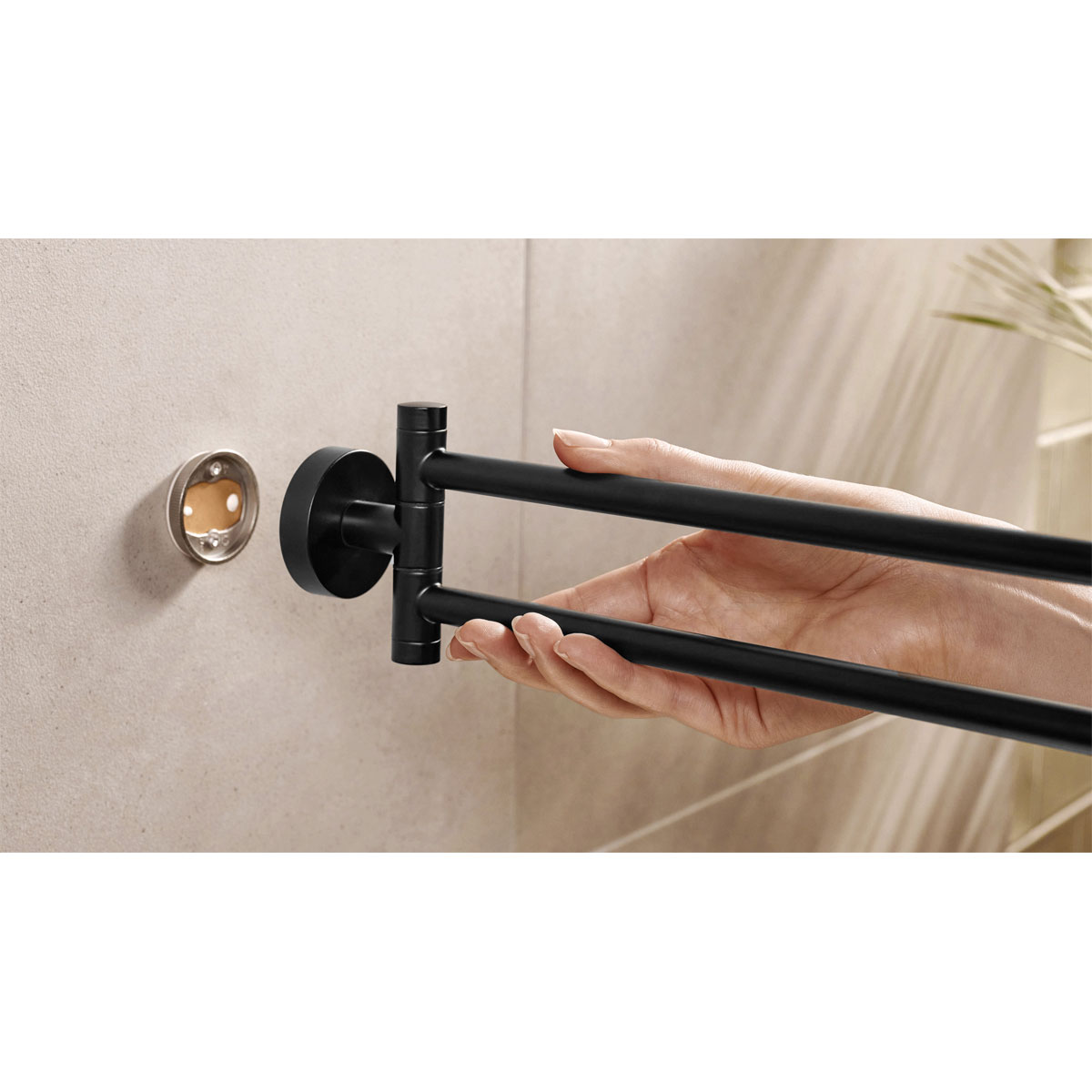 Tesa Handtuchhalter Moon mattschwarz Bild 6