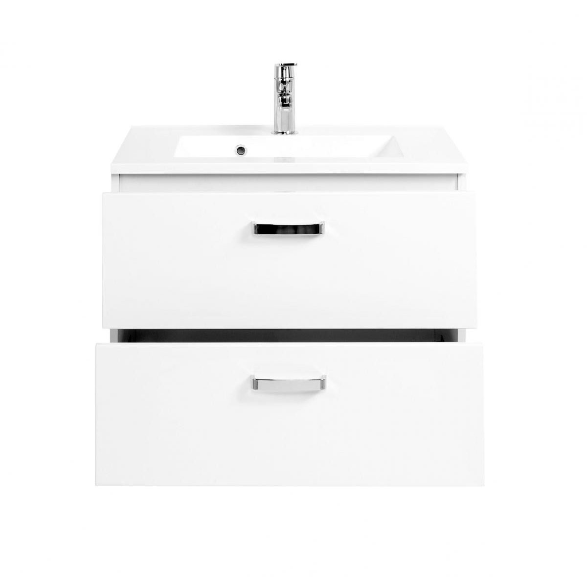HELD Waschtisch 70 weiß Hochglanz 2Ausz&uumlge Bild 2