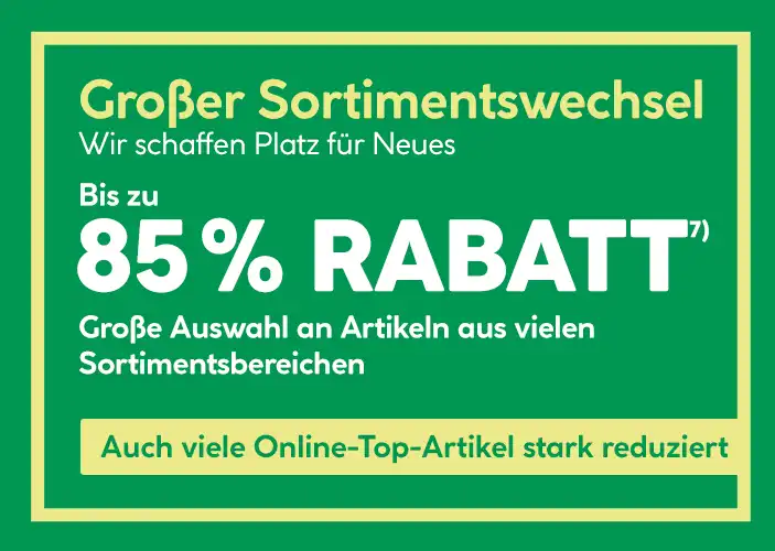 Großer Abverkauf online bei BayWa Bau & Garten