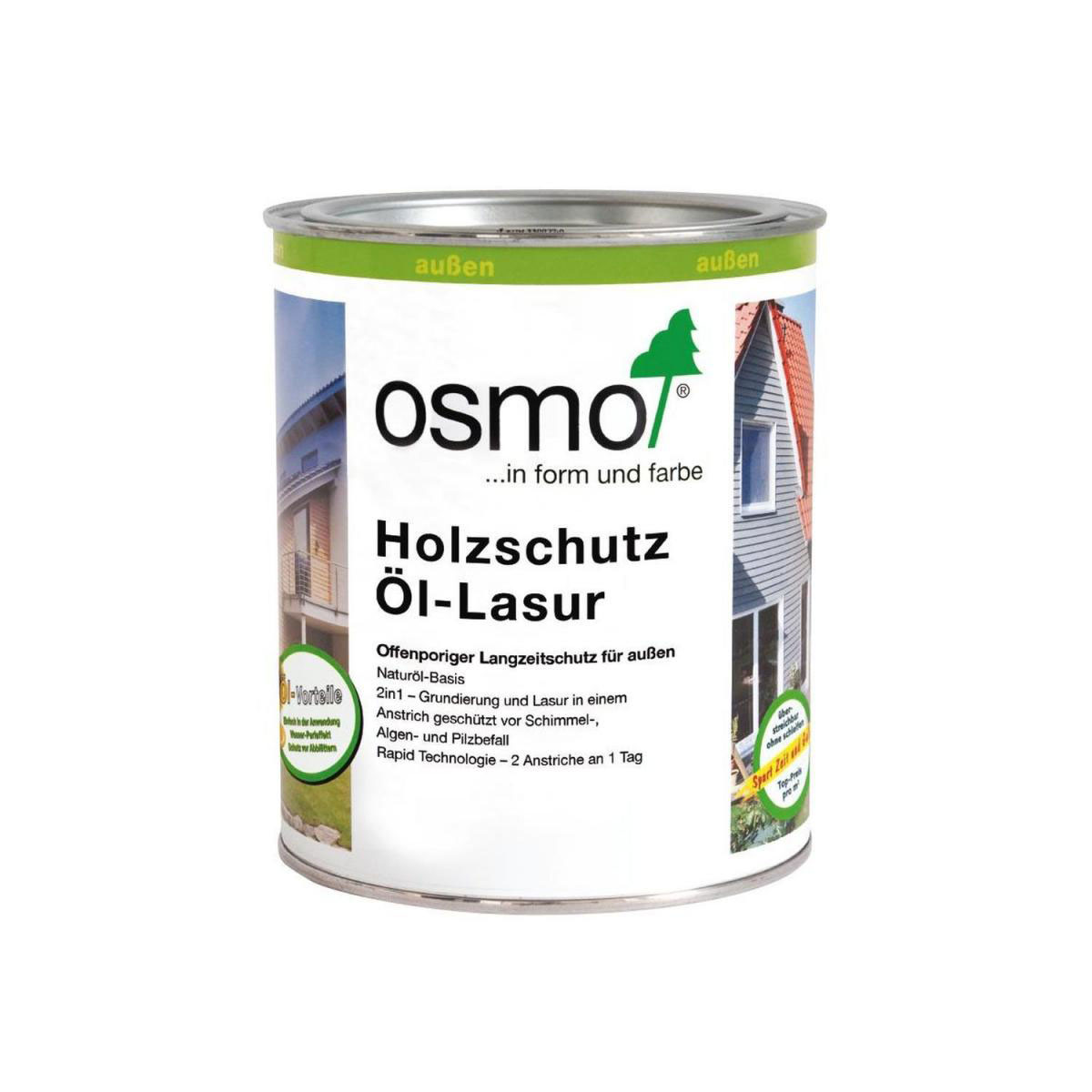 Osmo Holzschutz Öl-Lasur Mahagoni 0,75 L