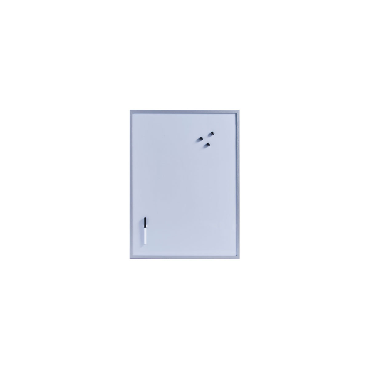 Magnet- und Schreibtafel 60 x 80 cm alugrau