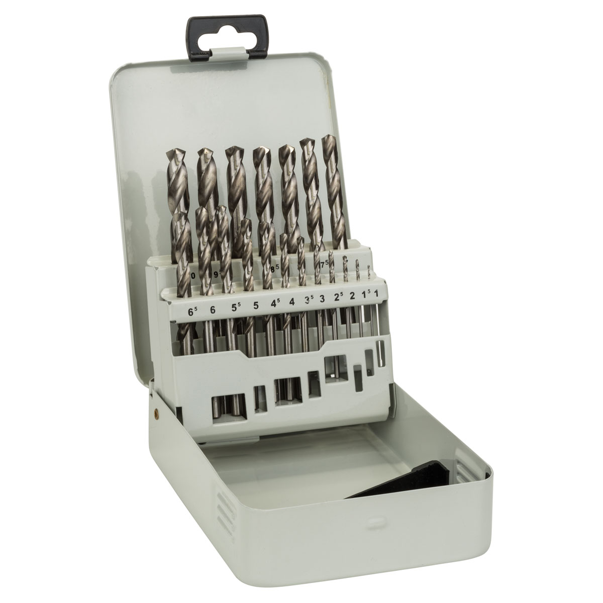 Bosch Professional 19-teiliges Metallbohrer-Set HSS-G DIN 338 135 in Metallkassette 1–10 mm