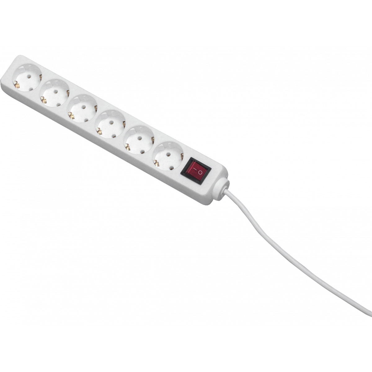 Basic Steckdosenleiste 6-fach weiß Basic Steckdosenleiste 6-fach weiß