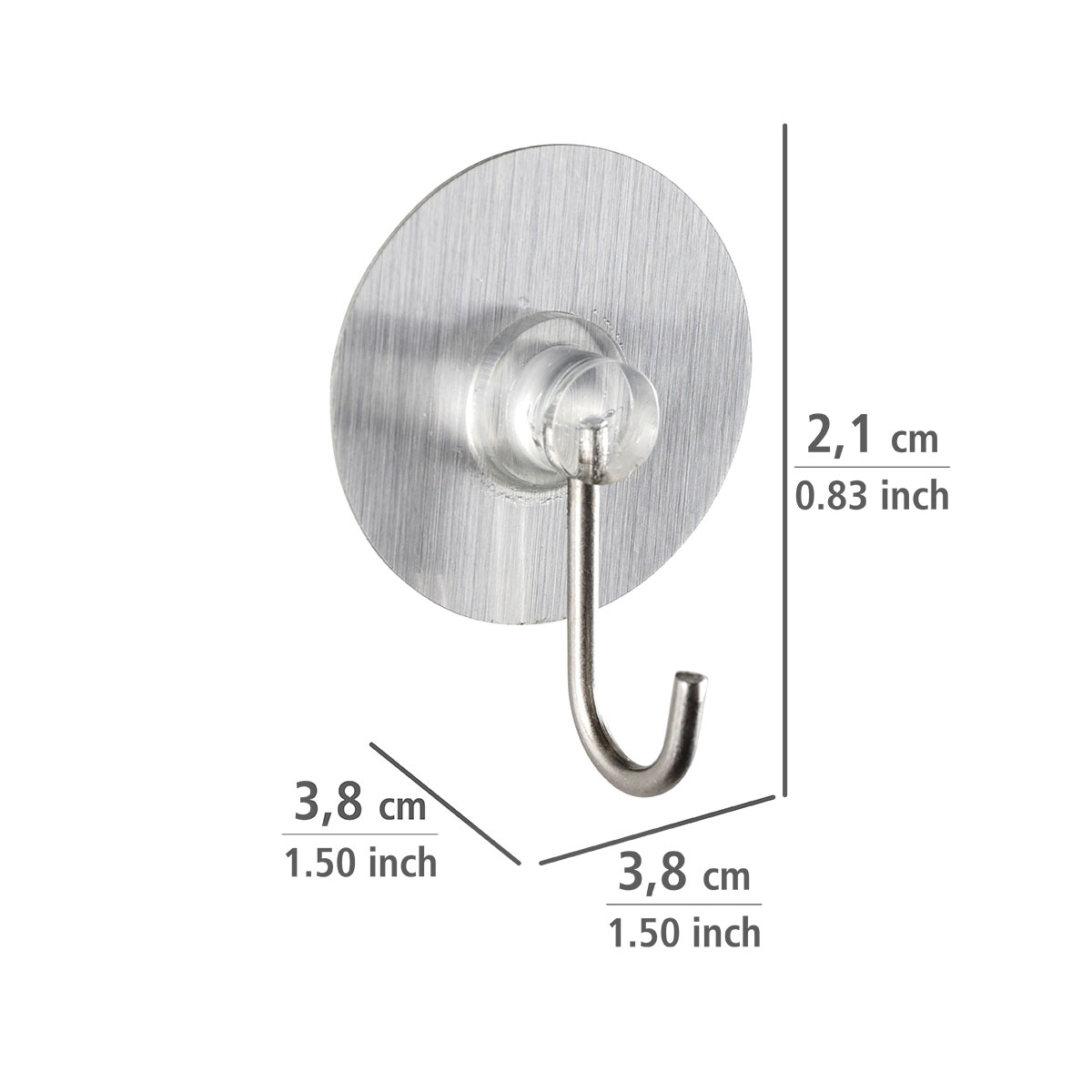 Wenko Static-Loc Nickelhaken Osimo 4er Set Bild 5