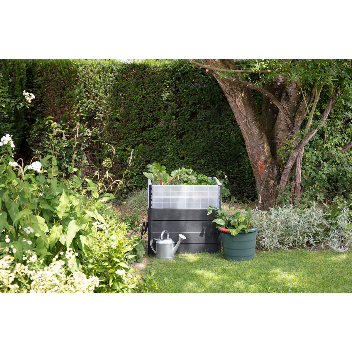 Garantia Hochbeet ERGO QUADRO Turbo M 75 Stone inkl FLORA Bild 5