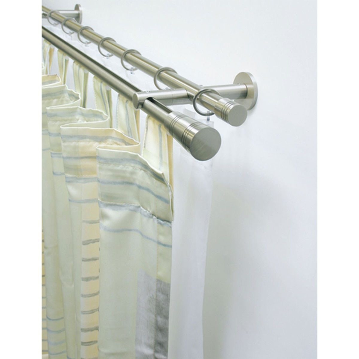 Gardinia Endstück Chicago Apollo für Durchmesser 20 mm Edelstahl-optik Bild 3