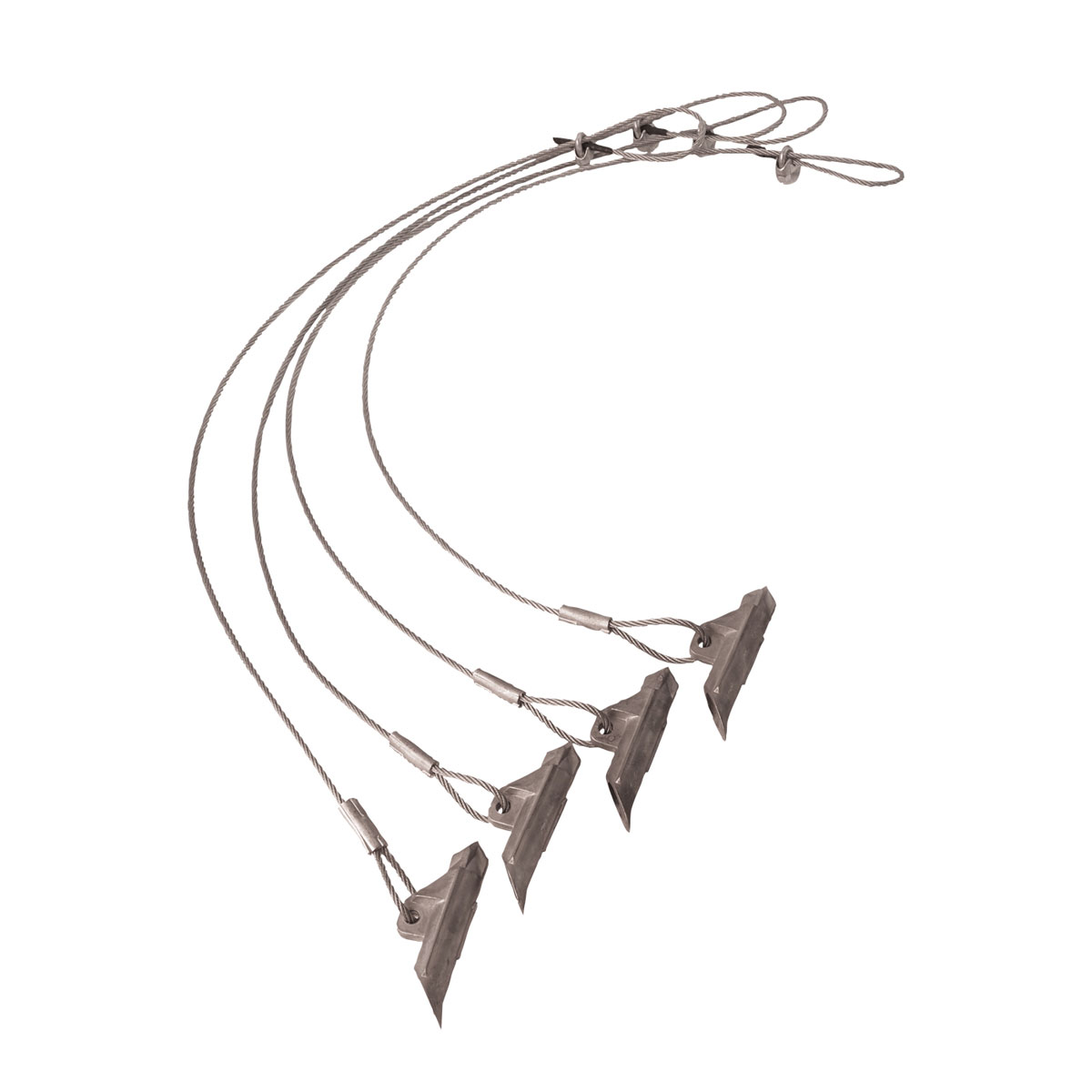 ShelterLogic Weidezelt Zubehör Bodenanker 4 Stück 107cm Silber