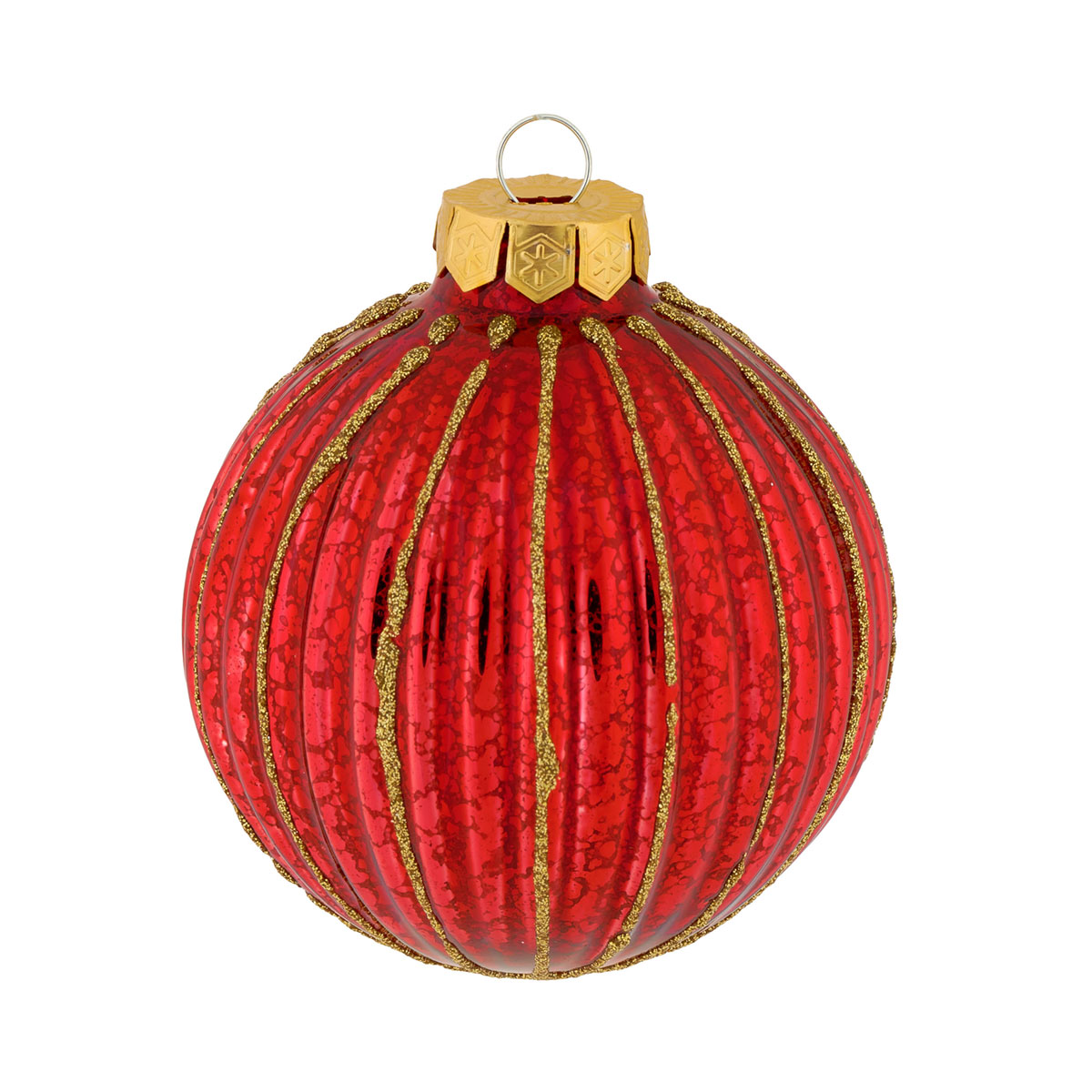Ambientis Dekorierte Kugel rot