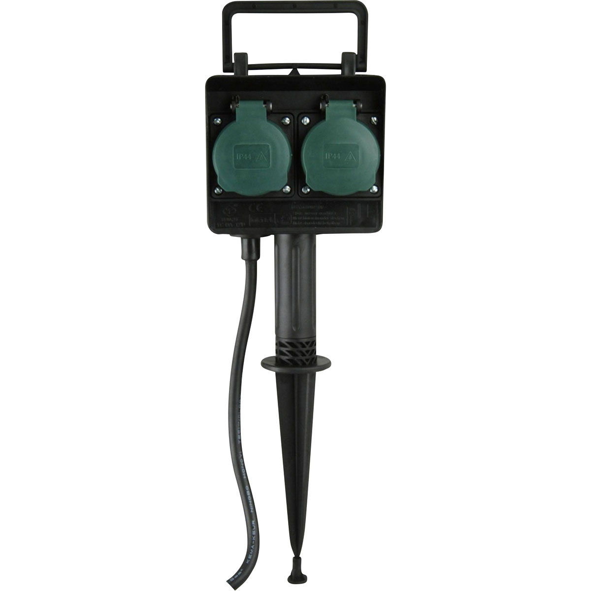 Flector Erdspieß mit 2-fach Steckdose Bild 1