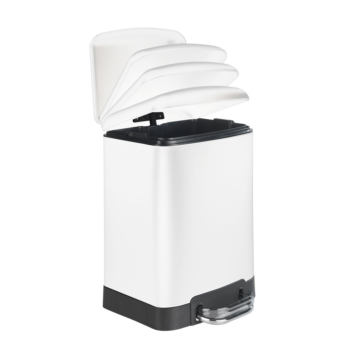 Wenko Treteimer Studio Easy-Close weiß 6 L Bild 2