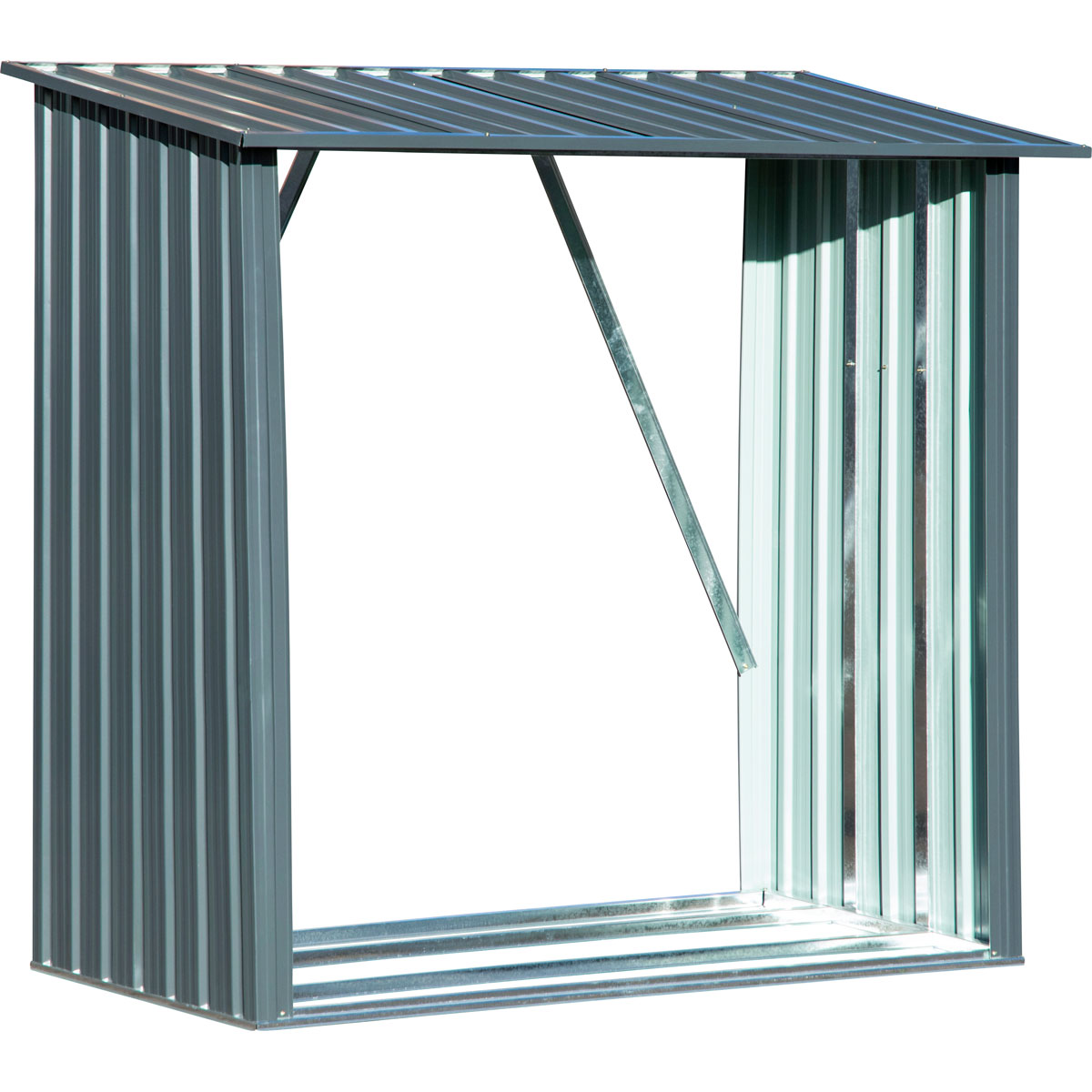 dobar XXL-Kaminholzregal Madera 163 x 154 x 83 cm grau Bild 5