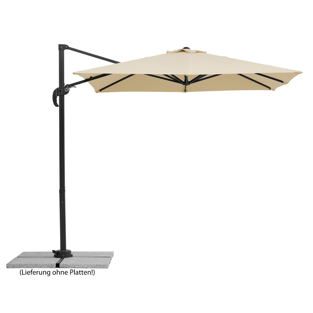 Schneider Schirme Ampelschirm Rhodos Junior 230 x 230 cm natur