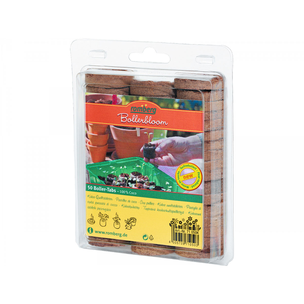 Kokos-Quelltabletten 50 Stück Kokos-Quelltabletten 50 Stück