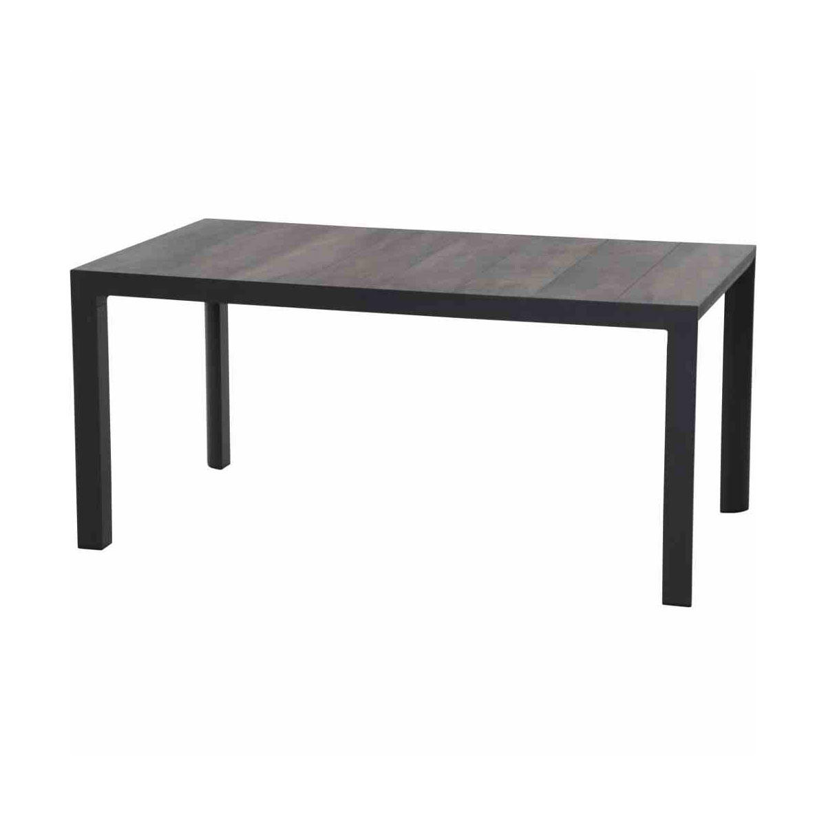 Siena Garden Dining Tisch Silva 140 x 90 x 74 cm matt anthrazit/washed grey
