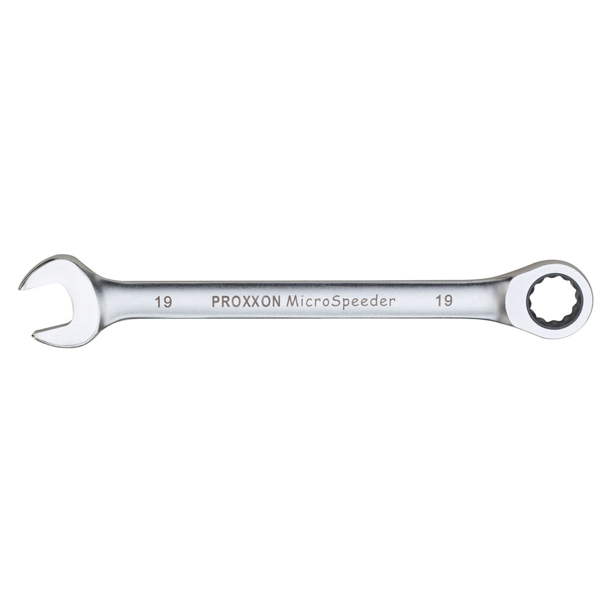 Proxxon Industrial Gabel-Ringschlüssel MicroSpeeder mit Knarrenfunktion 13 mm