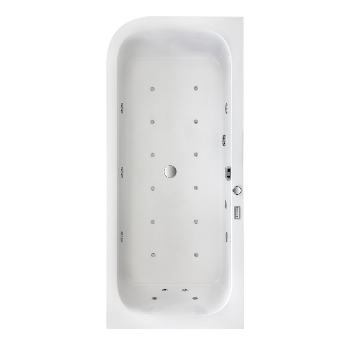 Ottofond Whirlpool-Komplettset Spirit 180 x 80 cm Ausführung links